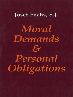 cover image of Moral Demands and Personal Obligations